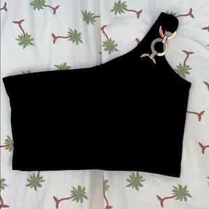 Black crop top